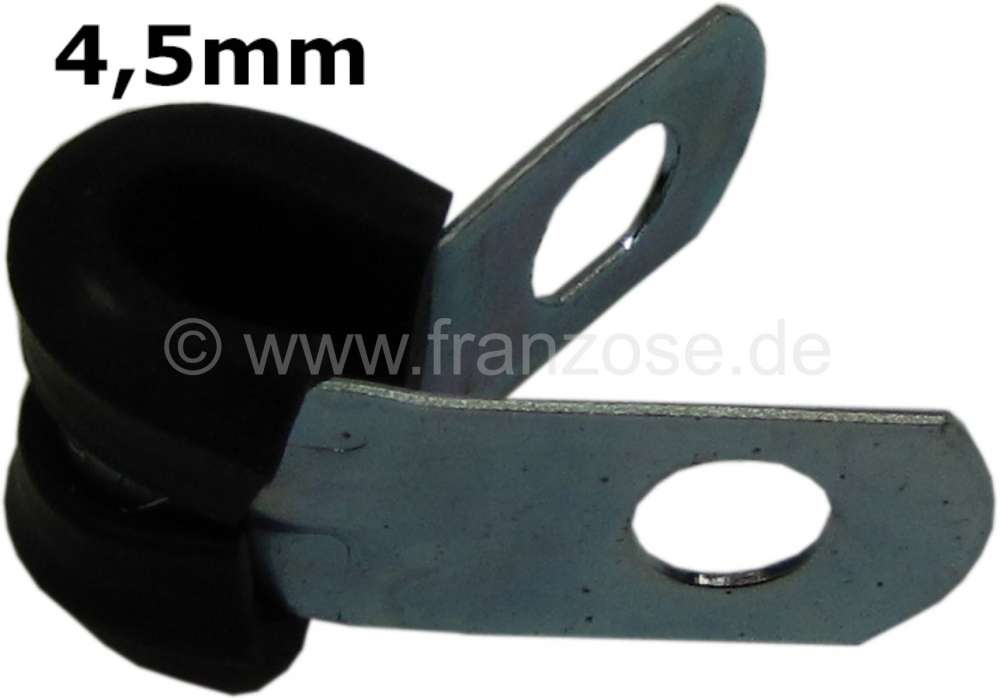Citroen-2CV - Hydraulic + brake pipe handle made of metal. The fixture has a rubber lining and is to att
