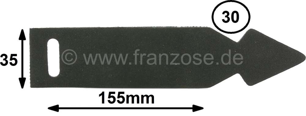 Citroen-2CV - Cable binder from rubber, length 155mm. Wide 35mm! For main cable harnesses to 30mm diamet