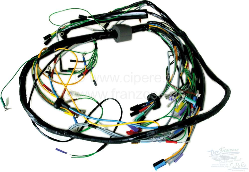 Citroen-2CV - Main cable harness, suitable for Citroen 2CV6, starting from year of construction 07/1981 