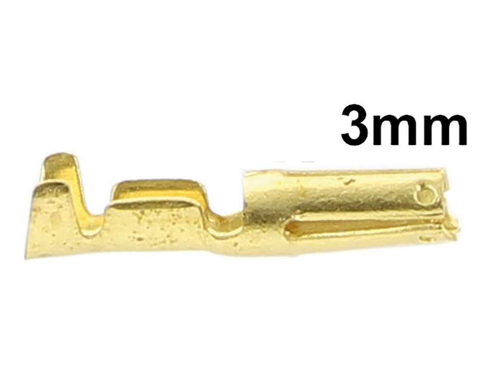 Citroen-DS-11CV-HY - Round pin plug, 3mm, feminine