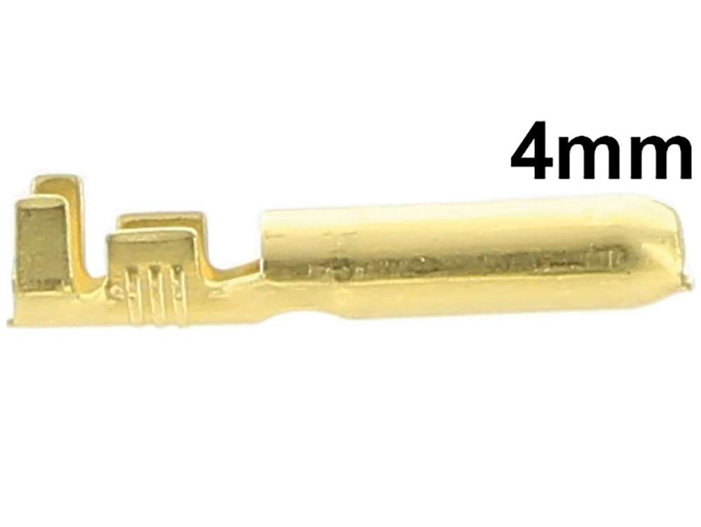 Renault - round pin plug 4mm, male, like original.