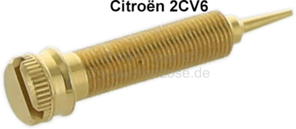 Sonstige-Citroen - CO regulating screw, 5x0,5 mm, for Solex oval carburetor. Suitable for all Citroen 2CV6 wi