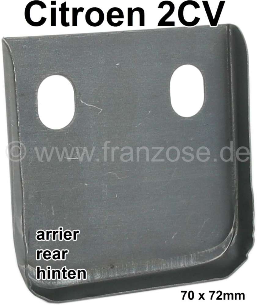 Citroen-DS-11CV-HY - 2CV, Chassis guide under the luggage compartment sheet metal, suitable for Citroen 2CV. Th