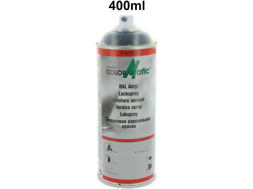 Citroen-2CV - Chassis paint spray can 400ml colour black brilliant, best for chassis parts, since lastin