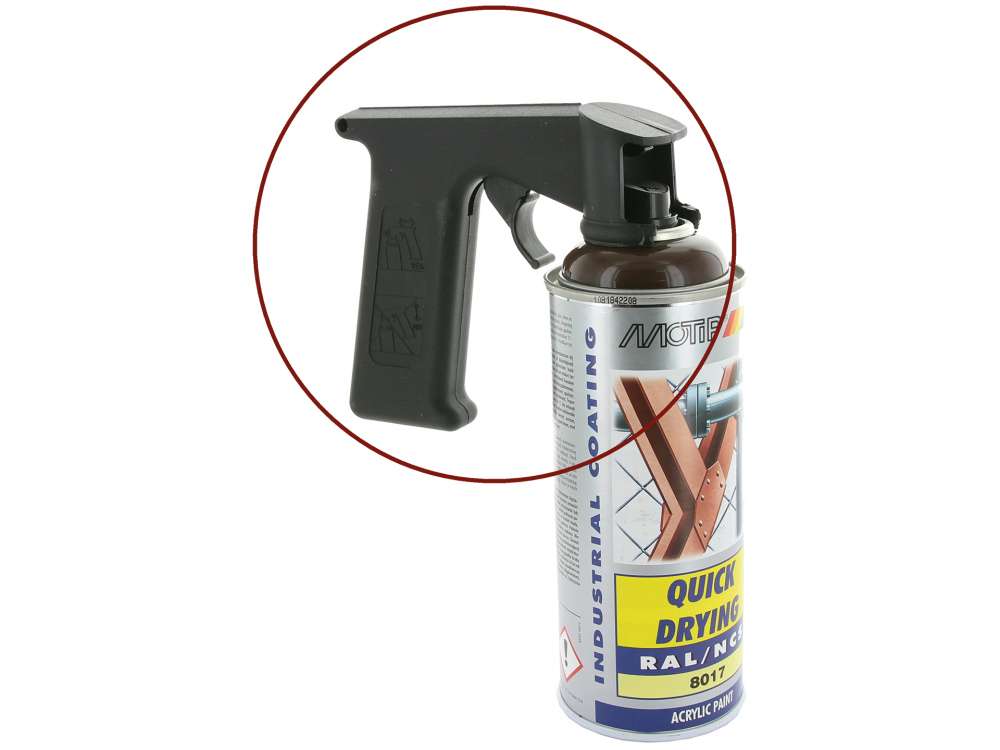 Alle - Handhold for lacquer aerosol spray. Facilitates exactly and controlled alloting of the spr
