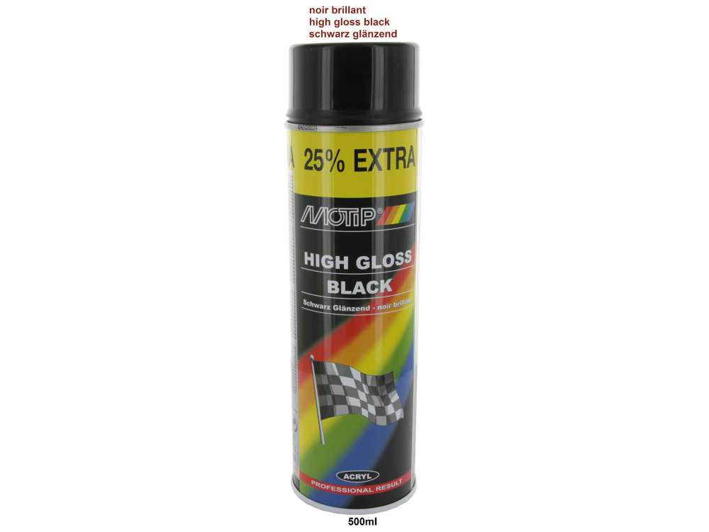 Peugeot - spray paint black brilliant 500ml