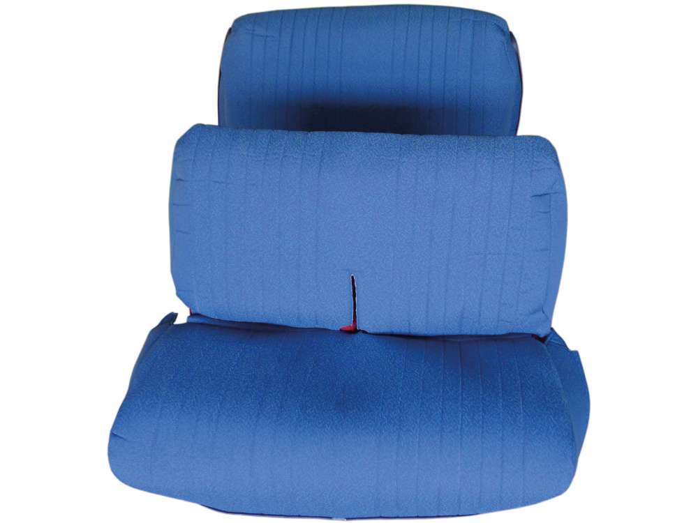 Citroen-2CV - AMI 6, coverings for the front + rear seat bench (2 fittings). Color: Diamante Bleues (blu