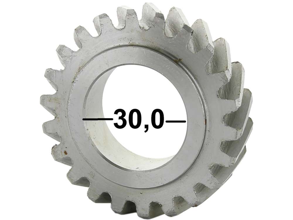 Citroen-2CV - Crankshaft gear wheel narrowly, for Citroen AMI8 + 2CV6. 22 teeth. Gear-wide: 13,6mm. Wide