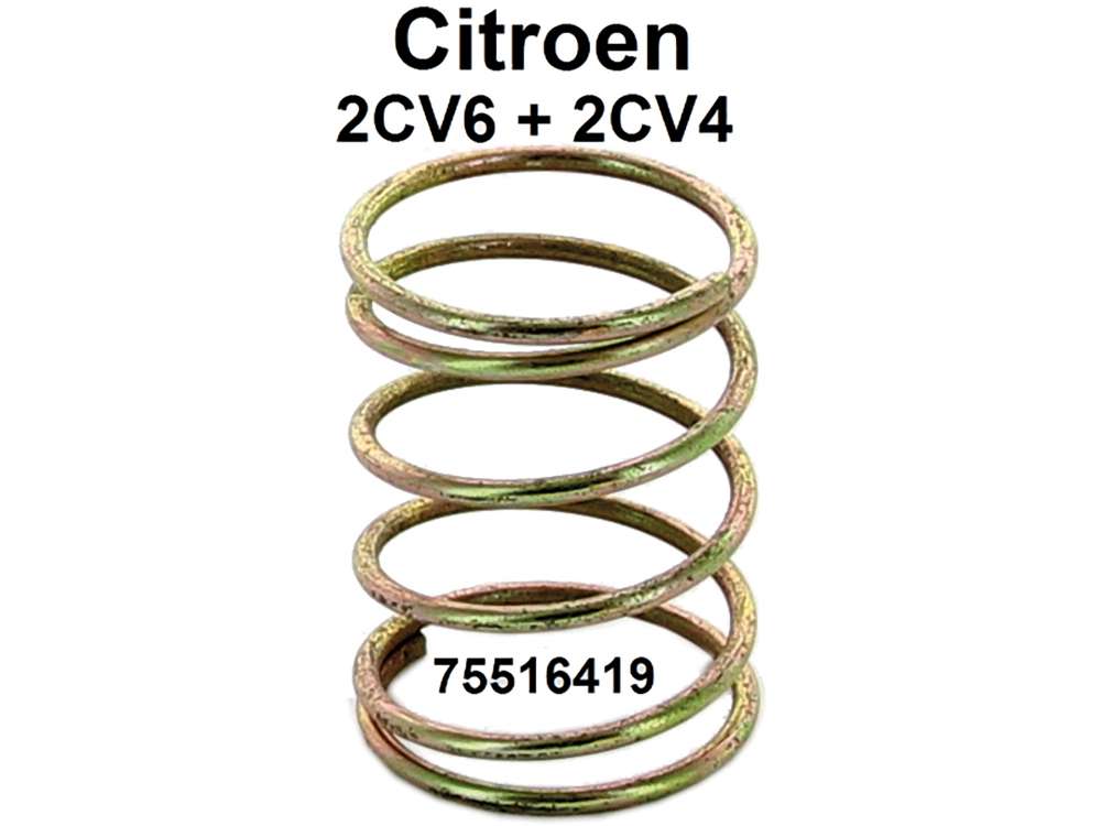 Citroen-DS-11CV-HY - Valve push rod tube spring for Citroen 2CV4+6. Or.Nr.: 75516419