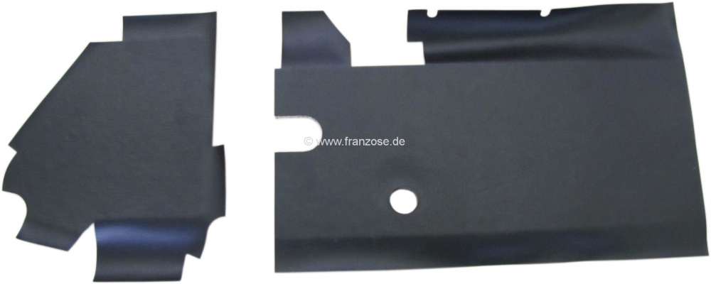 Alle - Damping/Insulation cover for the front wall in the interior, only above the shelf. (2-part