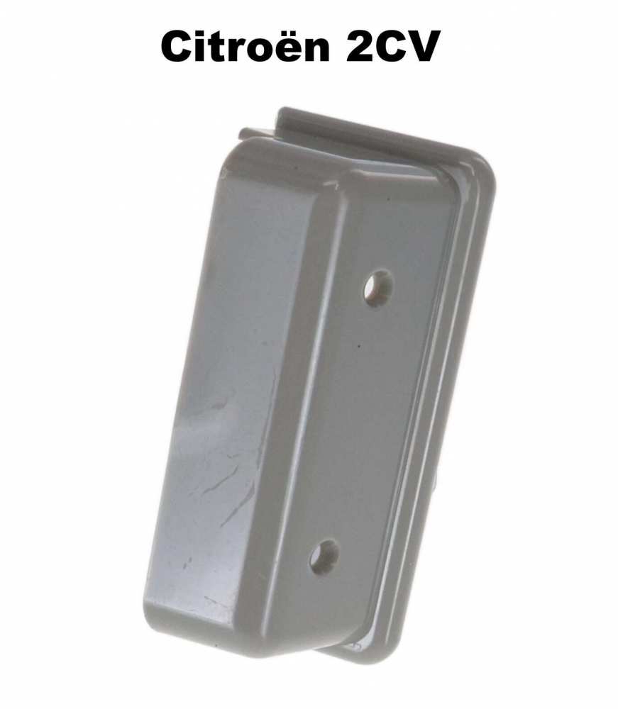 Alle - Door lock, cover at the B + C-support for the lock. Colour: grey. Suitable for Citroen 2CV