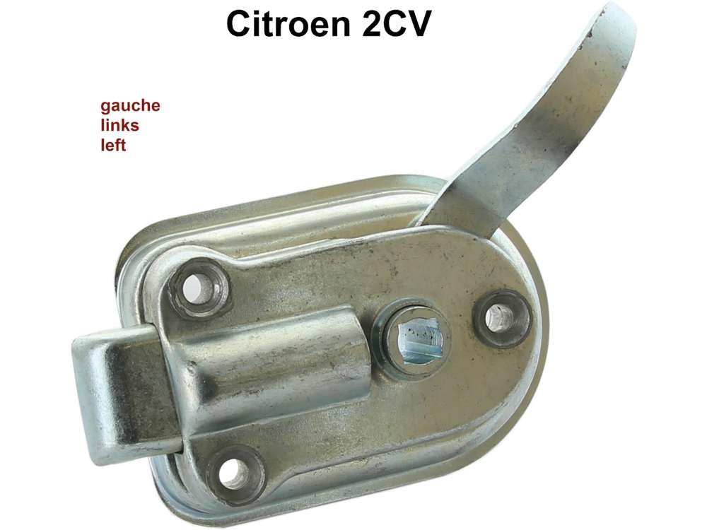 Citroen-2CV - 2CV old, door lock in front on the left (locking inside). Suitable for Citroen 2CV. The lo