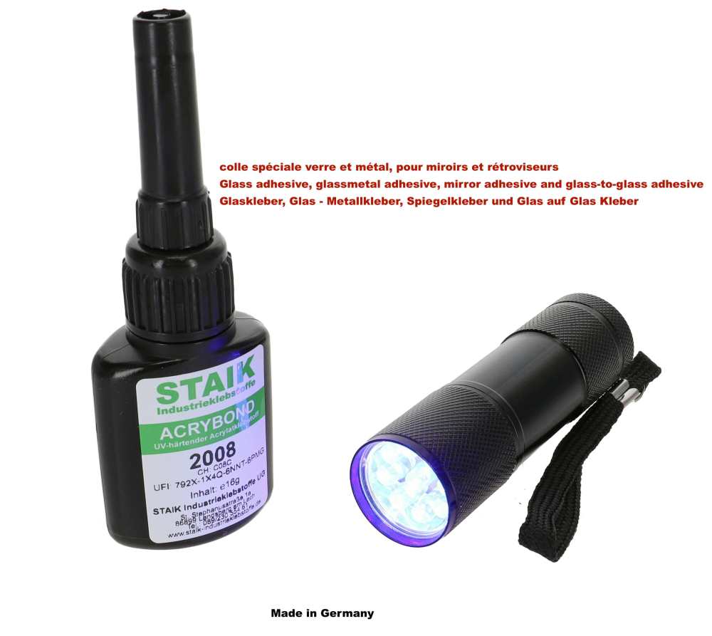 Alle - Glass and metal adhesive,special glass-metal glue, mirrors adhesive and glass-on-glass adh