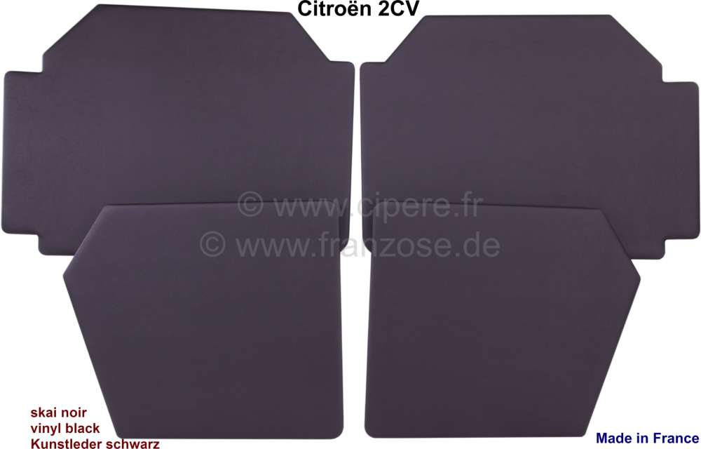 Alle - Door linings completely for in front + rear (4 fittings). High version. Suitable for Citro