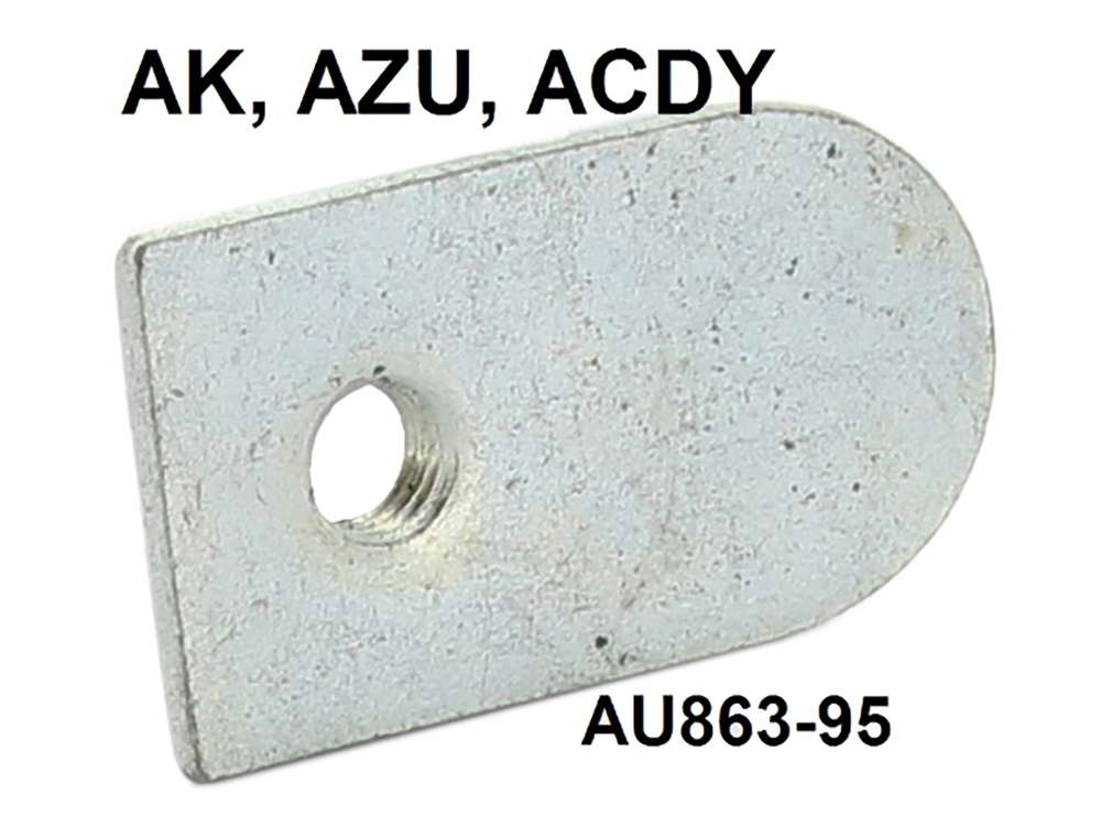 Citroen-2CV - AK400/ACDY/AZU/, actuation handle for the locking pin of the tail gate. Or.Nr.AU 863 95