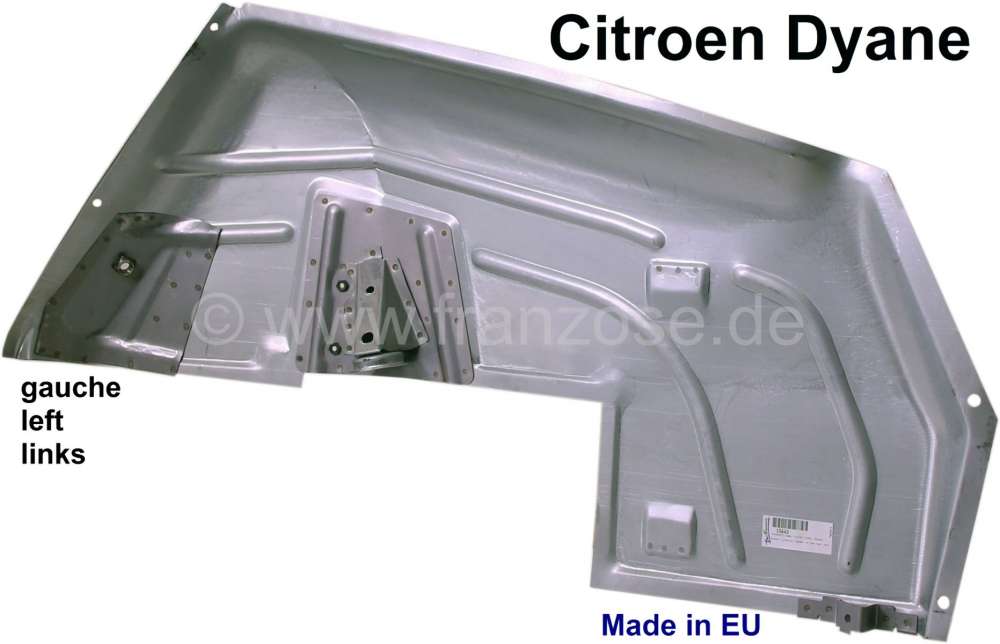 Citroen-2CV - Dyane, interior fender at the rear left. Suitable for Citroen Dyane. Made in European Unio