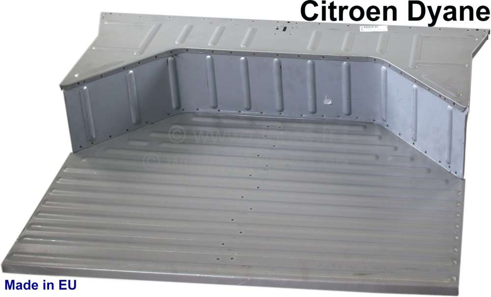 Citroen-2CV - Dyane, luggage compartment sheet metal with being wall. (Spare wheel tub). Suitable for Ci