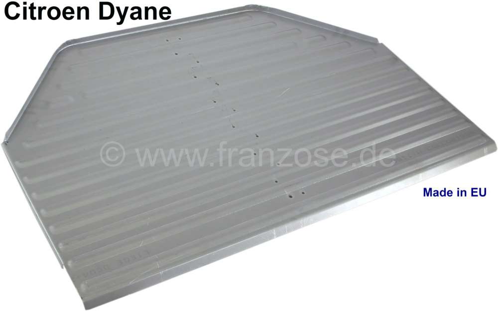 Citroen-2CV - Dyane, luggage compartment sheet metal. Suitable for Citroen Dyane sedan. Made in Europe.