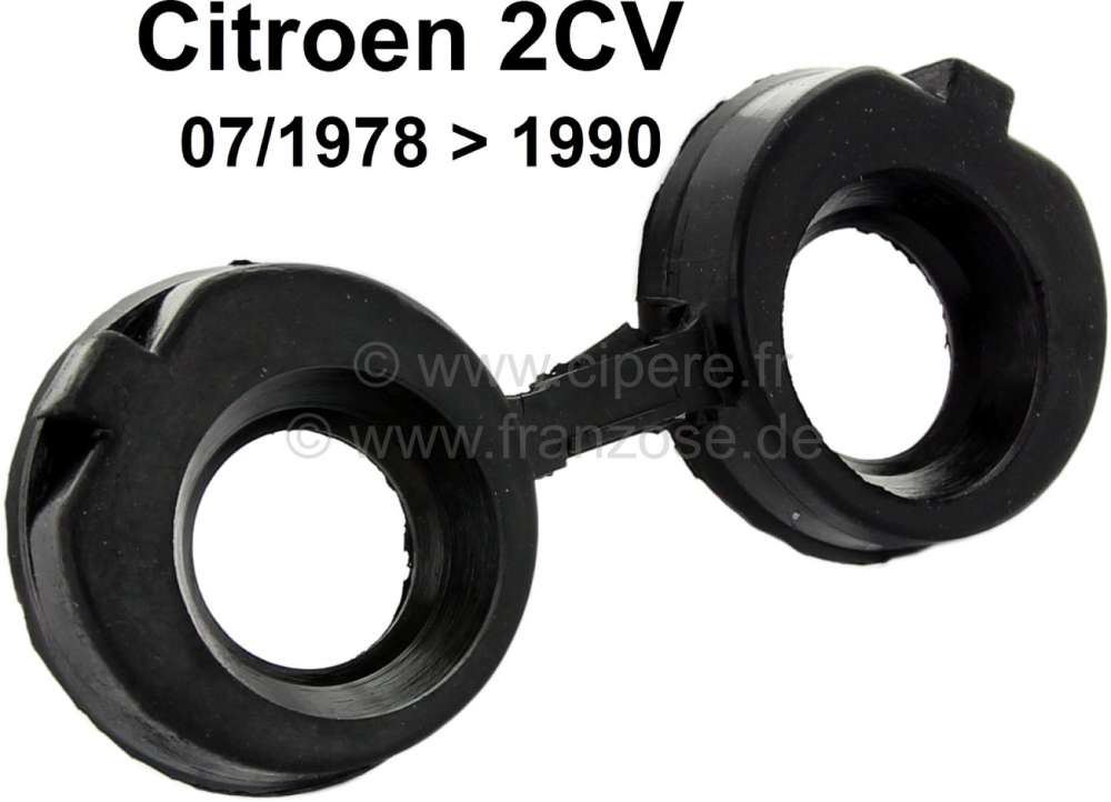 Citroen-DS-11CV-HY - Valve push rod tube seal, for Citroen 2CV6 starting from year of construction 07/1978. Per