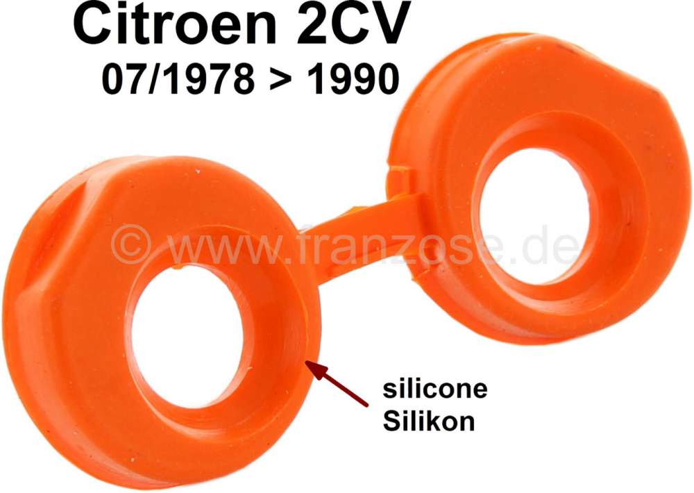 Citroen-2CV - Valve push rod tube seal for Citroen 2CV6, starting from year of construction 07/1978. The
