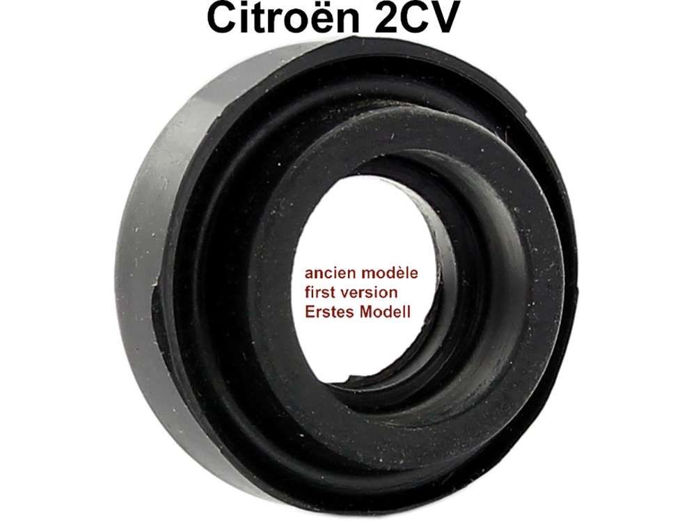 Citroen-2CV - Valve push rod tube seal for 2CV (old version). Single seal, without bar in the center. Yo