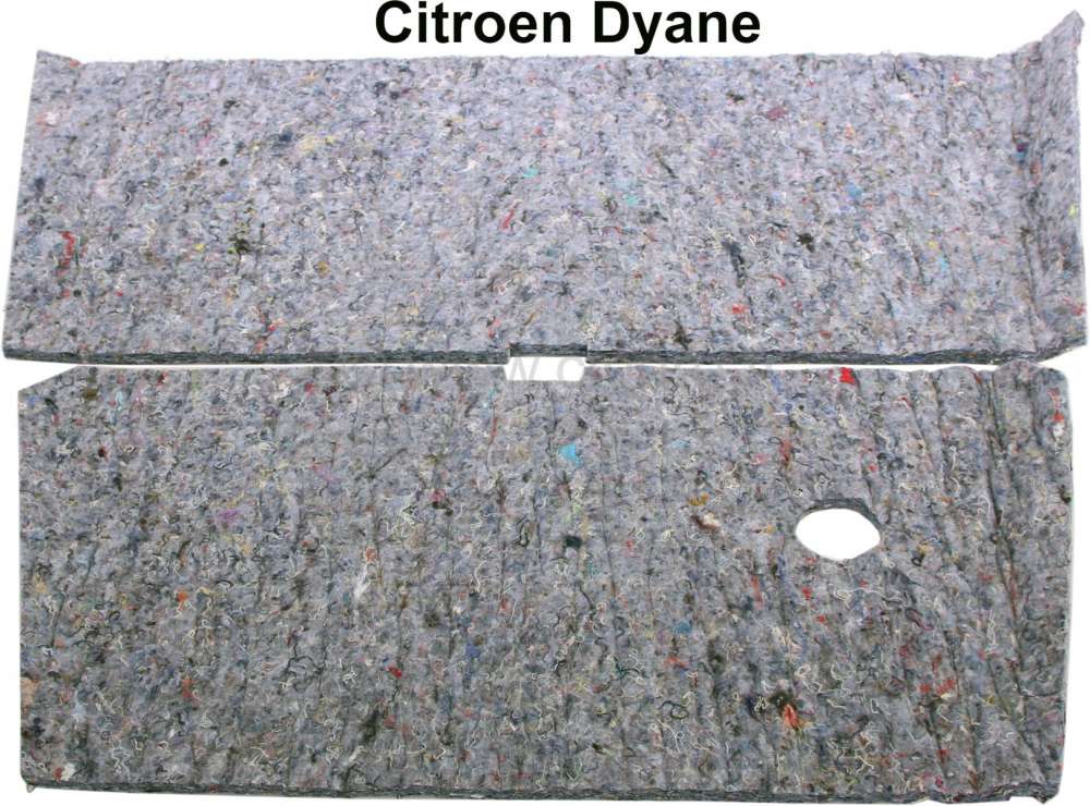 Citroen-2CV - Dyane, bonnet insulation mat, made of felt (10mm thickness). Suitable for Citroen Dyane. S