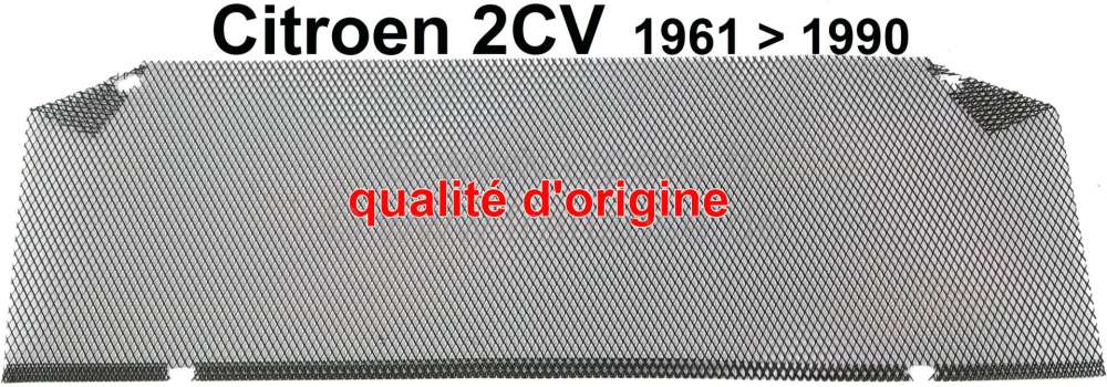 Citroen-2CV - 2CV, Radiator grill, fly-screen in the bonnet (original), for Citroen 2CV starting from ye