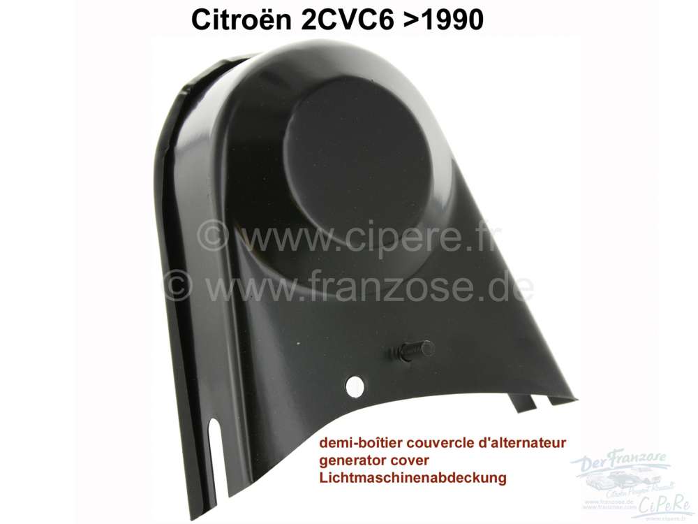 Citroen-2CV - Generator cover for Citroen 2CV6. (Cover on engine fan cases above). Or. No. AM532-60A