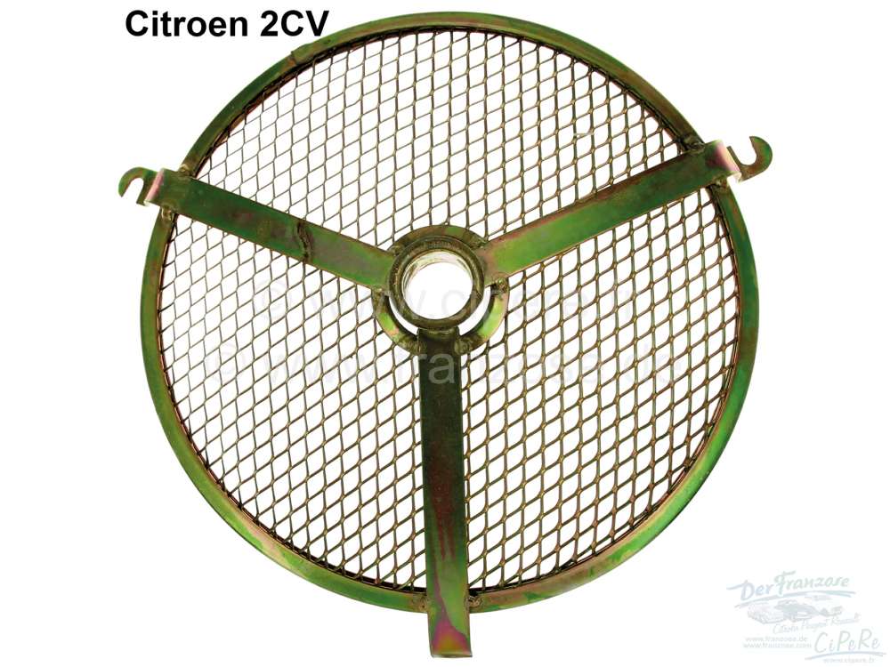 Citroen-2CV - Grid for the engine fan case. Suitable for Citroen 2CV. Reproduction. The grid is galvaniz