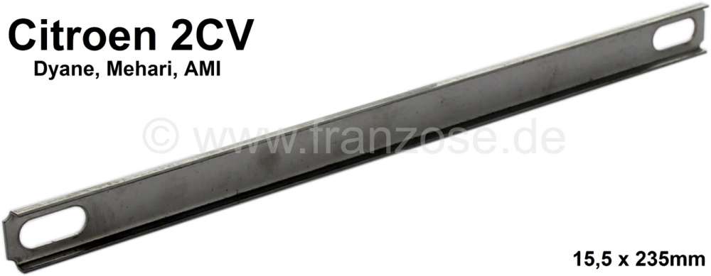 Renault - Retaining strip for the rubber in the engine fan case. Suitable for Citroen 2CV.
