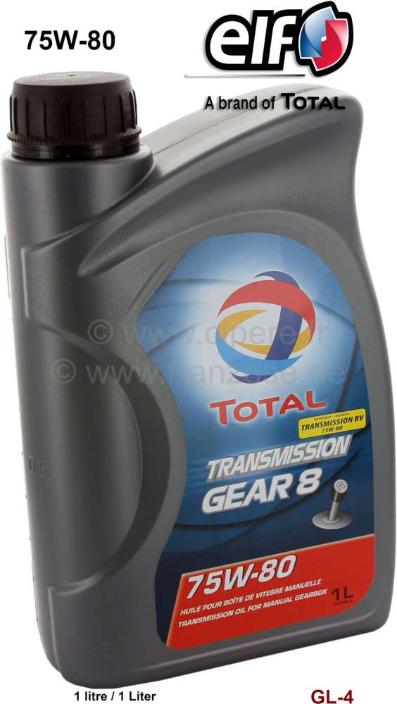 Alle - Gearbox/transmission oil SAE 75/80,( 1 liter, GL4 ) brand: TOTAL (alternatively from Petro