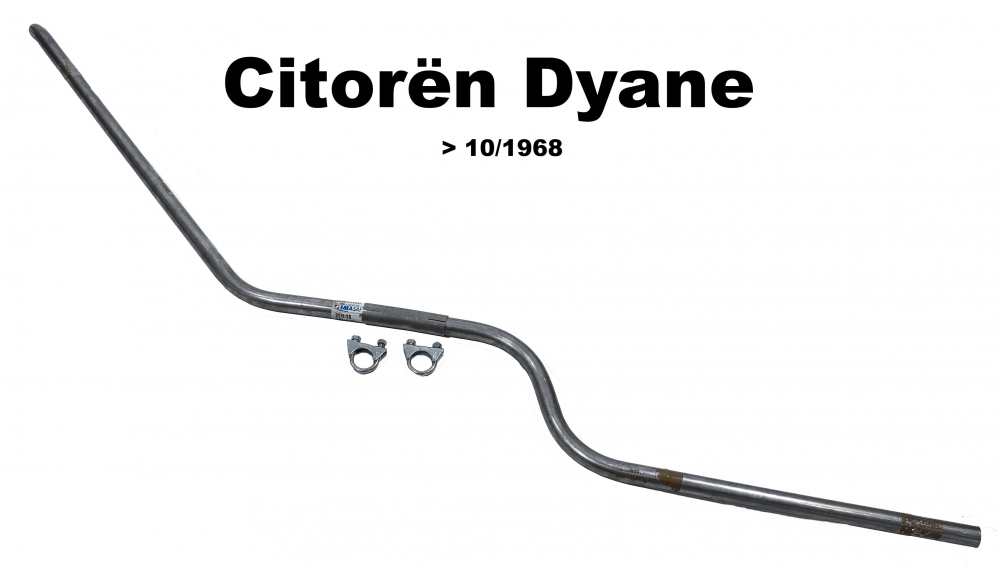 Citroen-2CV - Dyane, exhaust rear pipe (end pipe). Only suitable for Citroen Dyane up to 1969 (425cc > 0