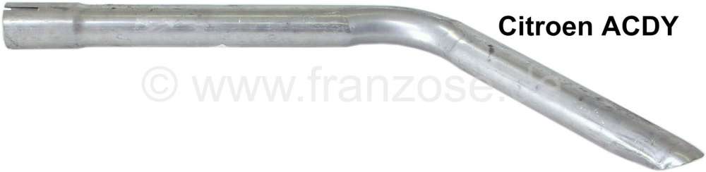 Citroen-2CV - Tail pipe short for ACDY, outlet in front of the rear wheel.