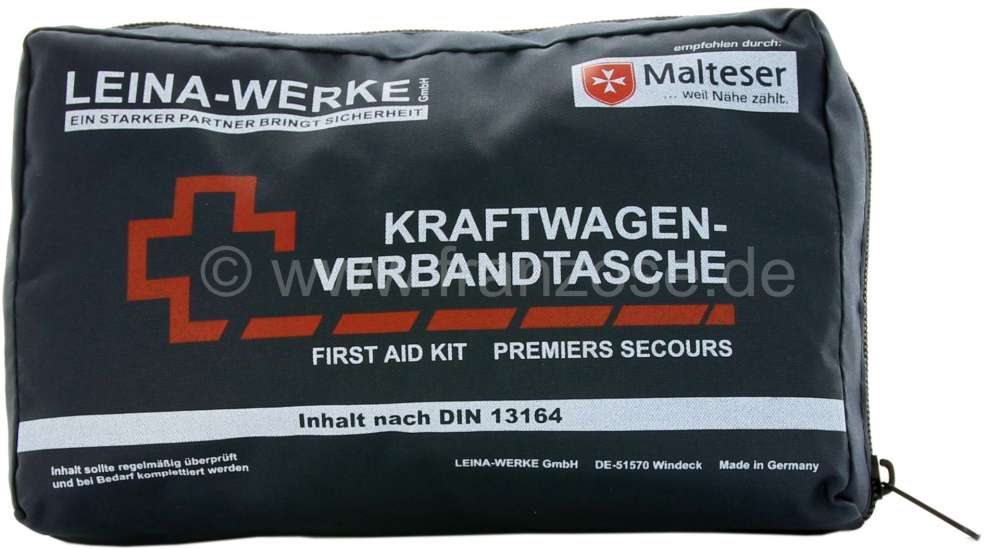 Peugeot - First aid kit Compact, according to DIN 13164. Length: 215mm. Wide one: 55mm. Amount: 130m