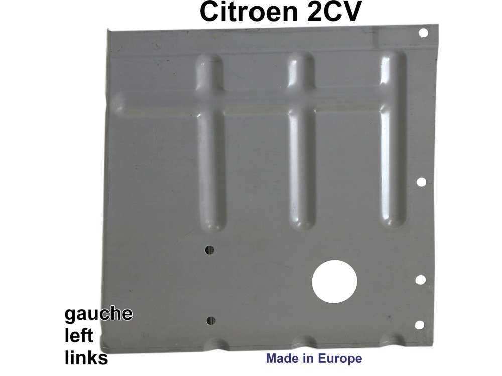 Citroen-2CV - Floor pan 1/3 in front, on the left. The sheet metal is about 31cm long. Suitable for Citr