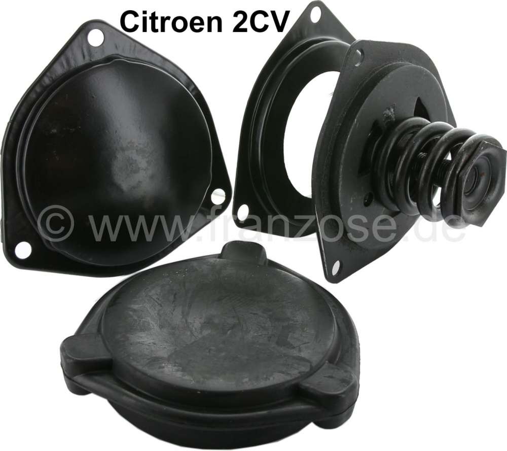 Citroen-2CV - Friction shock absorber (complete with cap, rubber cap), at the front axle. Suitable for C