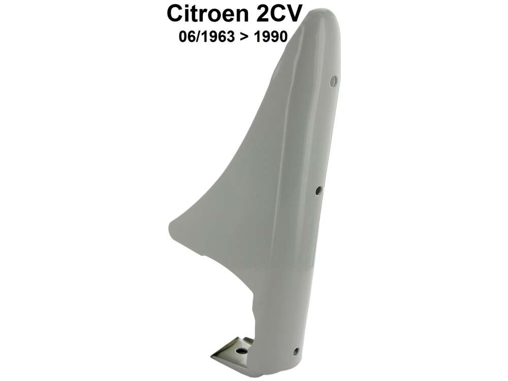 Citroen-2CV - Bumper overrider without rubber protection strip, in front, for Citroen 2CV. The bumper ov