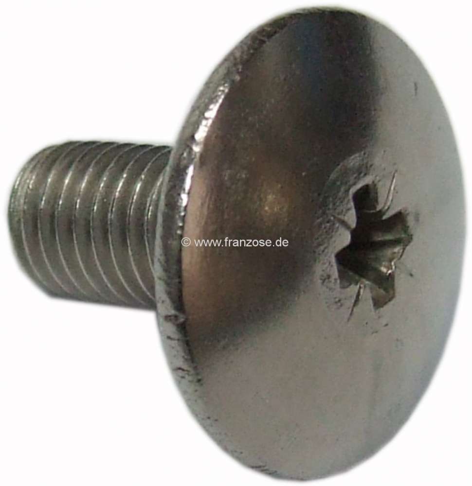Renault - Stainless steel bumper bolt (1x), suitable for Citroen 2CV. The bolt is supplied without n