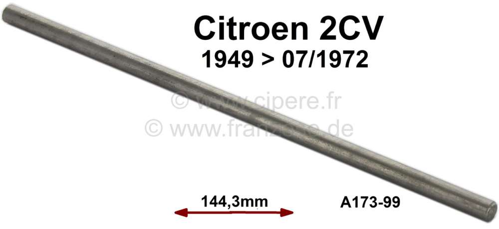 Peugeot - Gasoline pumps push rod. For Citroen 2CV from year of construction 1949 to 7/1972. Length: