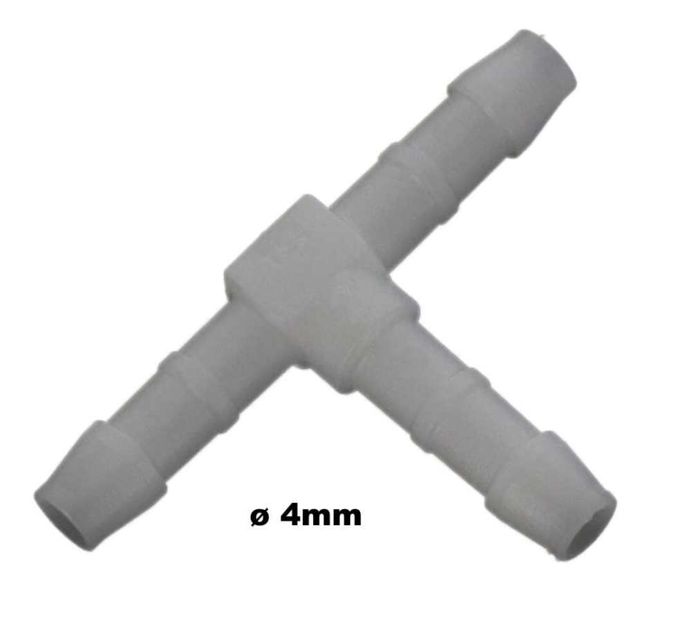 Peugeot - T-connector fuel pipe, 4mm, also suitable for screen wash.