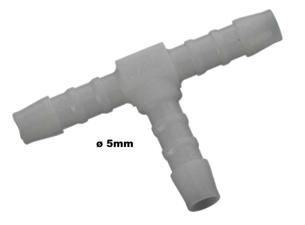 Renault - T-connector for fuel pipe, 5mm, also suitable for the screen wash.