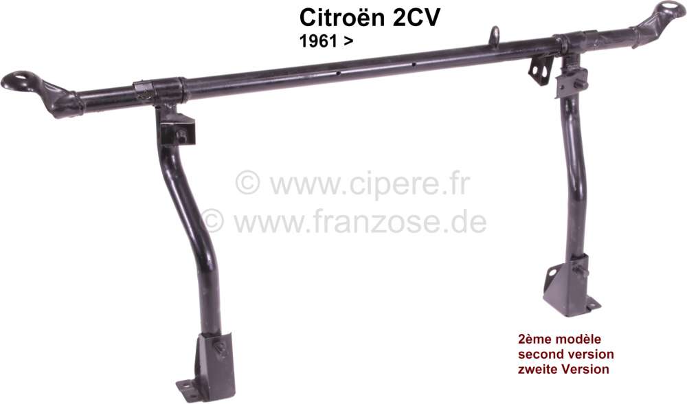 Citroen-2CV - Head light bracket 2CV old, second version! For 2CV starting from year of construction 196