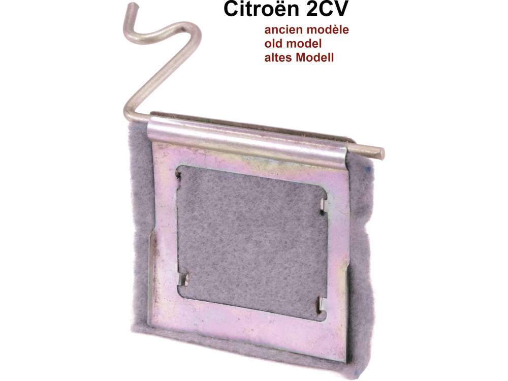 Citroen-2CV - Exhaust air flap warm air. Suitable for Citroen 2CV old, with on the crankshaft mounted ge