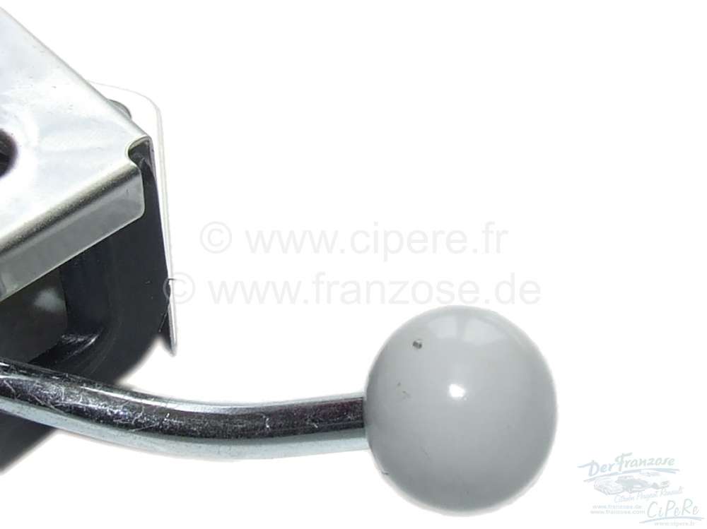 Citroen-2CV - Knob round, colour grey, screwable, for heating adjustment and air distribution, bench loc