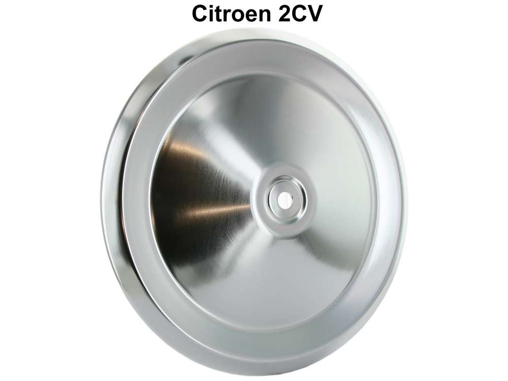 Citroen-2CV - Wheel cover polished. Original Citroen! Suitable for Citroen 2CV.