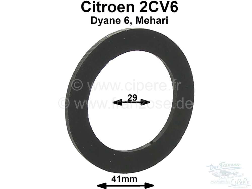 Citroen-2CV - Brake fluid reservoir seal for the locking cap (2 circle). Suitable for Citroen 2CV, with 