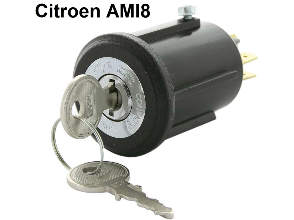 Citroen-2CV - Ignition lock for Citroen AMI 8, reproduction.