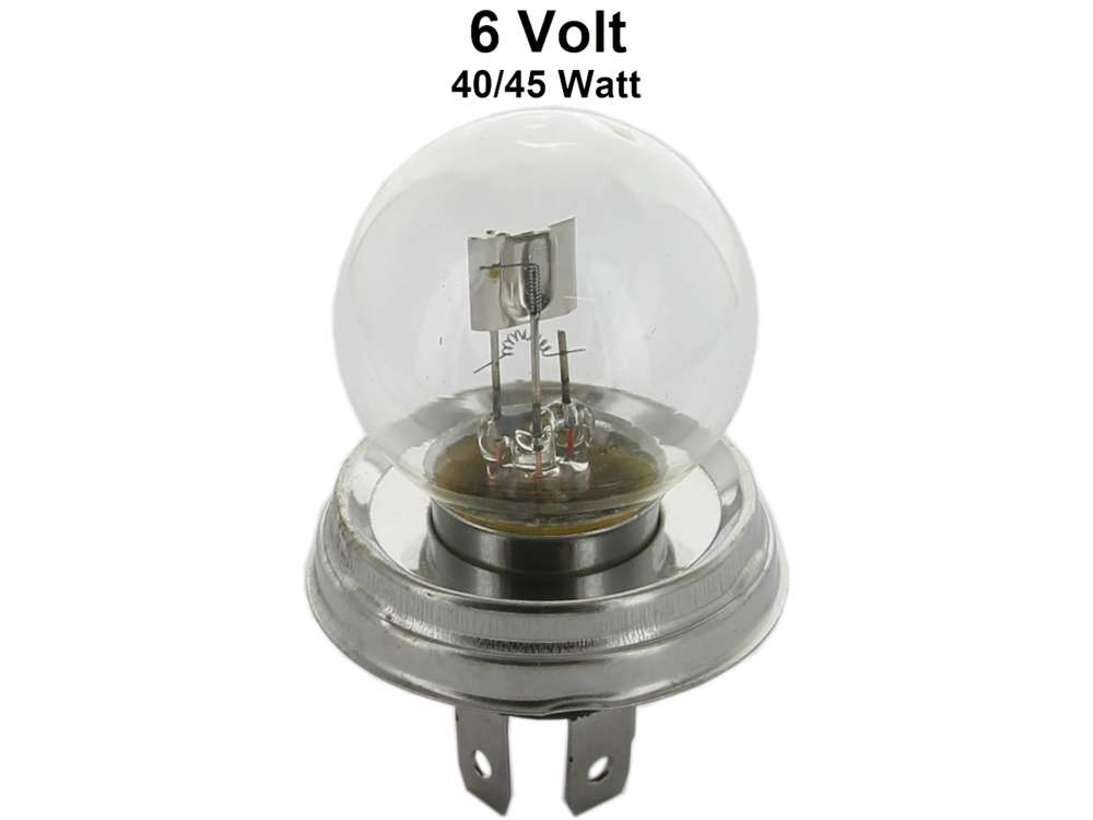 Sonstige-Citroen - Two-filament bulb 40/45watt, 6 volt!