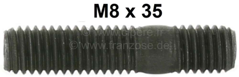 Citroen-2CV - Stud bolt M8 x 35. For the securement of the carburetor on the intake manifold. Suitable f