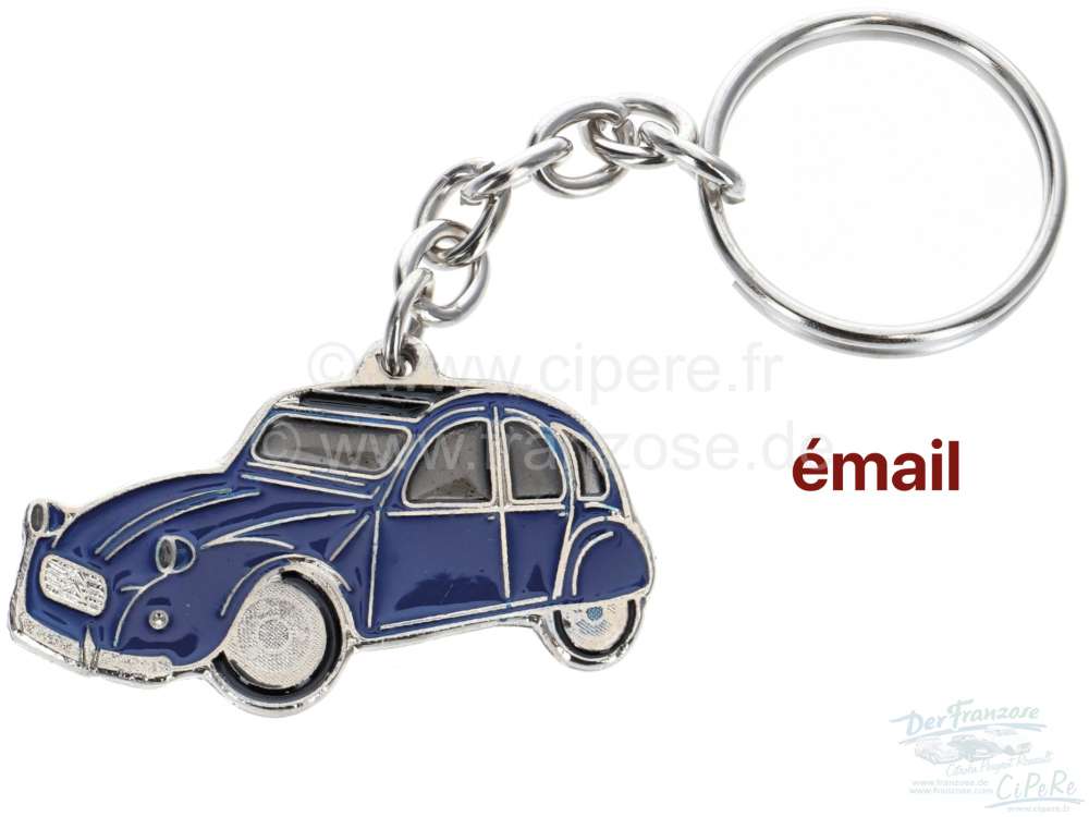 Renault - Key ring, 2CV, blue, enamel